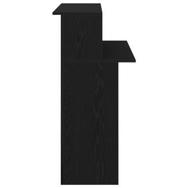 vidaXL Γραφείο υποδοχής Μαύρο 100x50x103,5cm Κατασκευασμένο ξύλο 1 τεμ.
