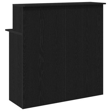 vidaXL Γραφείο υποδοχής Μαύρο 100x50x103,5cm Κατασκευασμένο ξύλο 1 τεμ.