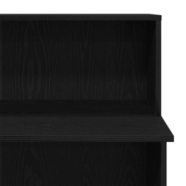 vidaXL Γραφείο υποδοχής Μαύρο 100x50x103,5cm Κατασκευασμένο ξύλο 1 τεμ.