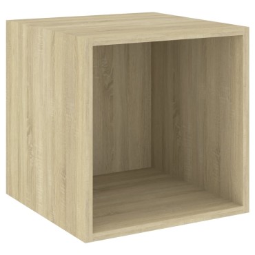 vidaXL Ντουλάπι Τοίχου Sonoma Δρυς 37x37x37cm από Επεξ. Ξύλο 1 τεμ.
