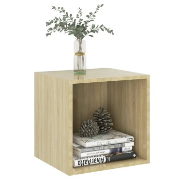 vidaXL Ντουλάπι Τοίχου Sonoma Δρυς 37x37x37cm από Επεξ. Ξύλο 1 τεμ.