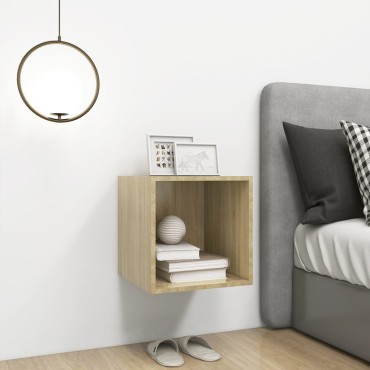 vidaXL Ντουλάπι Τοίχου Sonoma Δρυς 37x37x37cm από Επεξ. Ξύλο 1 τεμ.