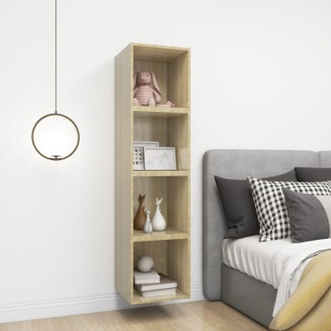 vidaXL Ντουλάπι Τοίχου Sonoma Δρυς 37x37x37cm από Επεξ. Ξύλο 1 τεμ.
