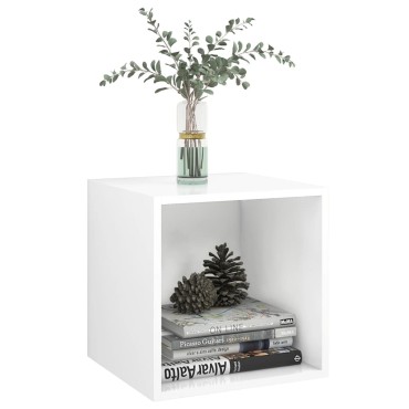 vidaXL Ντουλάπια Τοίχου 2 τεμ. Λευκά 37x37x37cm από Επεξ. Ξύλο