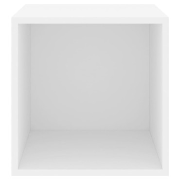 vidaXL Ντουλάπια Τοίχου 2 τεμ. Λευκά 37x37x37cm από Επεξ. Ξύλο