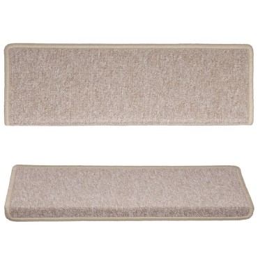 vidaXL Πατάκια Σκάλας Μοκέτα 15 τεμ. Taupe 65x21x4 εκ.