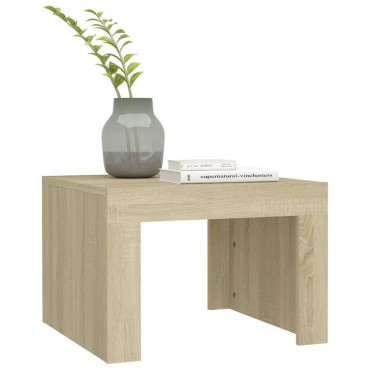 vidaXL Τραπεζάκι Σαλονιού Sonoma Δρυς 50x50x35cm Επεξεργασμένο Ξύλο 1 τεμ.