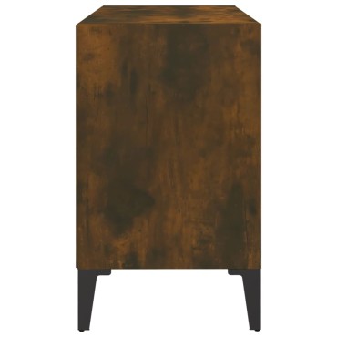 vidaXL Έπιπλο Τηλεόρασης Καπνιστή Δρυς 69,5x30x50cm & Μεταλλικά Πόδια