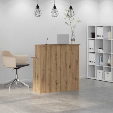 vidaXL Γραφείο υποδοχής 100x50x103,5cm Επεξεργασμένο Ξύλο 1 τεμ.