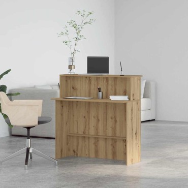 vidaXL Γραφείο υποδοχής 100x50x103,5cm Επεξεργασμένο Ξύλο 1 τεμ.