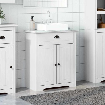 vidaXL Ντουλάπι νιπτήρα μπάνιου "BODO" Λευκό 70x35x80cm