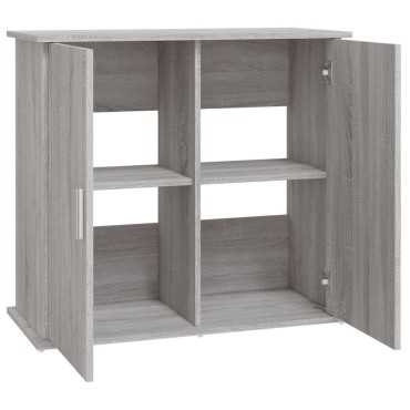 vidaXL Βάση Ενυδρείου Γκρι Sonoma 81x36x73 εκ. από Επεξεργασμένο Ξύλο