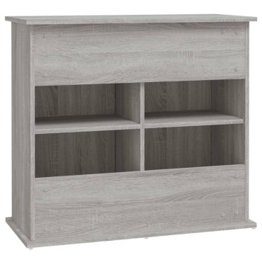 vidaXL Βάση Ενυδρείου Γκρι Sonoma 81x36x73 εκ. από Επεξεργασμένο Ξύλο
