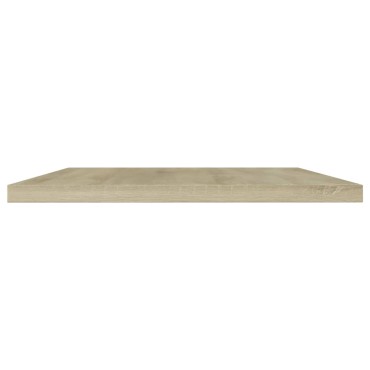 vidaXL Ράφια Βιβλιοθήκης 4 τεμ. Sonoma Δρυς 100x20x1,5cm Μοριοσανίδα