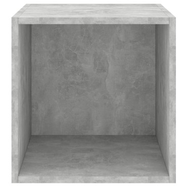 vidaXL Ντουλάπι Τοίχου Γκρι Σκυροδέματος 37x37x37cm από Επεξ. Ξύλο 1 τεμ.