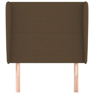 vidaXL Κεφαλάρι με Πτερύγια Σκούρο Καφέ 83x23x118/128cm Υφασμάτινο 1 τεμ.
