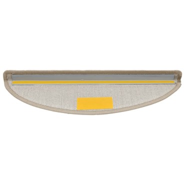 vidaXL Πατάκια Σκάλας 15 τεμ. Χρώμα Taupe 56 x 17 x 3 εκ.