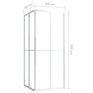 vidaXL Καμπίνα Ντουζιέρας 80 x 80 x 180 εκ. από ESG