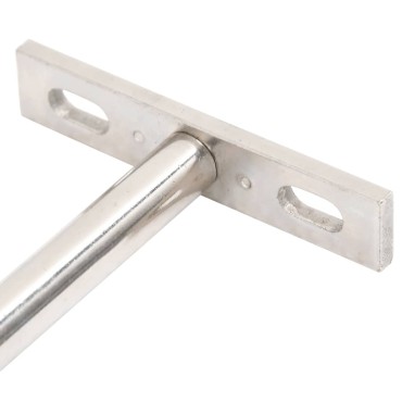 vidaXL Πλωτά στηρίγματα ραφιών 12 τεμ. Ø10x150 χιλ. Ανθρακοχάλυβας