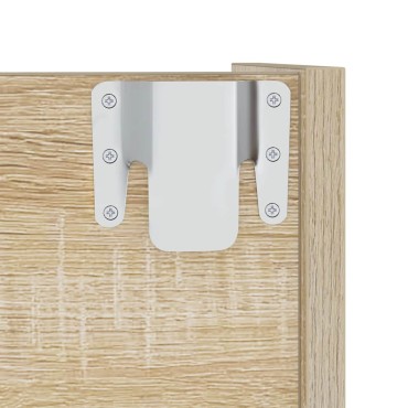 vidaXL Παπουτσοθήκη Τοίχου Sonoma Δρυς 60x18x90cm Μοριοσανίδα