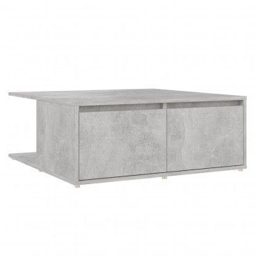 vidaXL Τραπεζάκι Σαλονιού Γκρι Σκυρ. 80x80x31cm Μοριοσανίδα 1 τεμ.