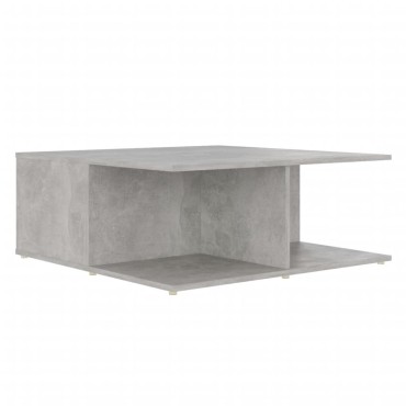vidaXL Τραπεζάκι Σαλονιού Γκρι Σκυρ. 80x80x31cm Μοριοσανίδα 1 τεμ.