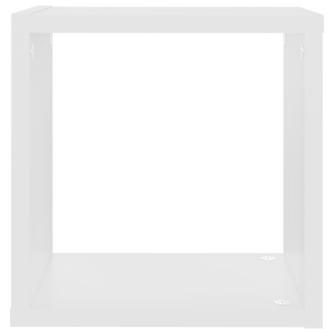 vidaXL Ράφια Κύβοι Τοίχου 2 τεμ. Λευκά 26x15x26cm