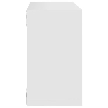 vidaXL Ράφια Κύβοι Τοίχου 2 τεμ. Λευκά 26x15x26cm