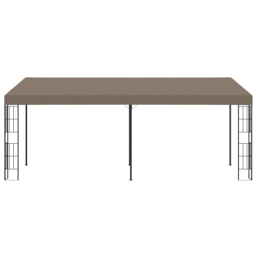 vidaXL Κιόσκι Επιτοίχιο Taupe 6 x 3 μ. Υφασμάτινο