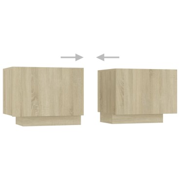 vidaXL Έπιπλο Τηλεόρασης με LED Sonoma Δρυς 180x35x40cm