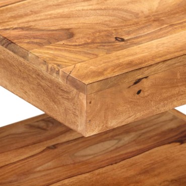 vidaXL Τραπεζάκι Σαλονιού 45x45x40cm από Μασίφ Ξύλο Ακακίας 1 τεμ.