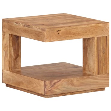 vidaXL Τραπεζάκι Σαλονιού 45x45x40cm από Μασίφ Ξύλο Ακακίας 1 τεμ.