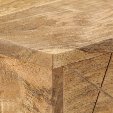 vidaXL Γραφείο με Συρτάρια 110x50x76cm από Μασίφ Ξύλο Μάνγκο 1 τεμ.