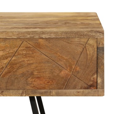 vidaXL Γραφείο με Συρτάρια 110x50x76cm από Μασίφ Ξύλο Μάνγκο 1 τεμ.