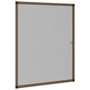 vidaXL Σήτα Εντόμων για Παράθυρα Καφέ 100 x 120 εκ.