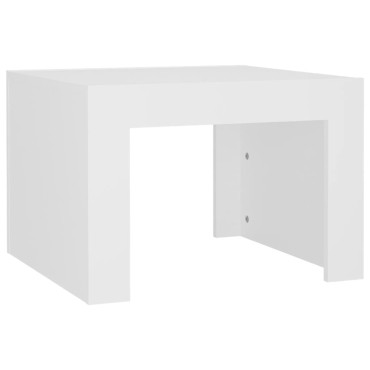 vidaXL Τραπεζάκι Σαλονιού Λευκό 50x50x35cm από Επεξεργασμένο Ξύλο 1 τεμ.