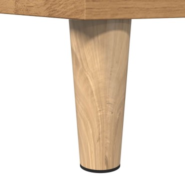vidaXL Ντουλάπι μπάνιου Δρυς τεχνίτης 30x30x190cm Κατασκευασμένο ξύλο 1 τεμ.