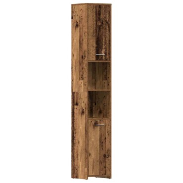vidaXL Στήλη Μπάνιου Παλιό Ξύλο 30x30x183,5cm από Μοριοσανίδα 1 τεμ.