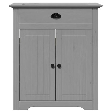 vidaXL Ντουλάπι νιπτήρα μπάνιου BODO Γκρι 70x35x80cm