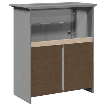 vidaXL Ντουλάπι νιπτήρα μπάνιου BODO Γκρι 70x35x80cm