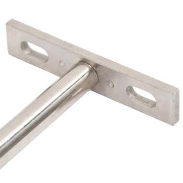 vidaXL Πλωτά στηρίγματα ραφιών 12 τεμ. Ø10x100 χιλ. Ανθρακοχάλυβας