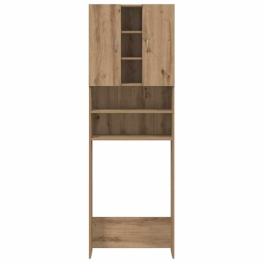 vidaXL Ντουλάπι Πλυντηρίου τεχνίτης Δρυς 64 x 25,5 x 190 εκ.
