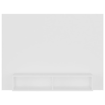 vidaXL Έπιπλο Τηλεόρασης Τοίχου Λευκό 120x23,5x90cm Μοριοσανίδα