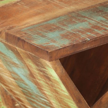 vidaXL Τραπεζάκι Βοηθητικό 35x35x55cm από Μασίφ Ανακυκλωμένο Ξύλο 1 τεμ.