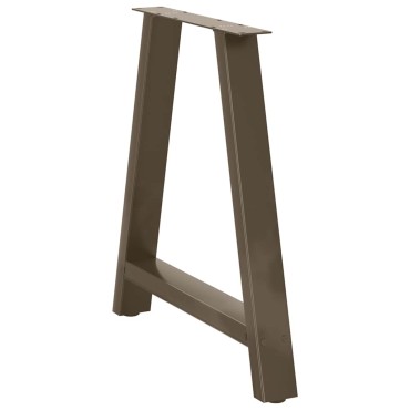 vidaXL Πόδια Τραπεζαρίας Σχήματος Α 2 τεμ. 80x(72-73)cm Ατσάλι