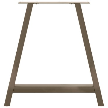 vidaXL Πόδια Τραπεζαρίας Σχήματος Α 2 τεμ. 80x(72-73)cm Ατσάλι