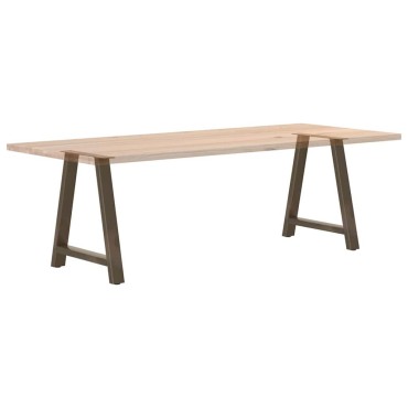 vidaXL Πόδια Τραπεζαρίας Σχήματος Α 2 τεμ. 80x(72-73)cm Ατσάλι