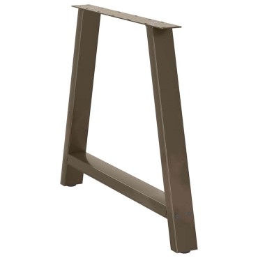 vidaXL Πόδια Τραπεζαρίας Σχήματος Α 2 τεμ. 100x(72-73)cm Ατσάλι
