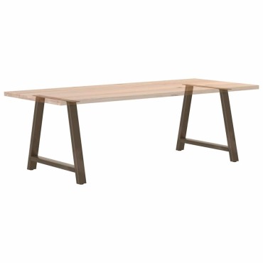 vidaXL Πόδια Τραπεζαρίας Σχήματος Α 2 τεμ. 100x(72-73)cm Ατσάλι