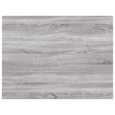 vidaXL Ράφια Τοίχου 4 τεμ. Γκρι Sonoma 40x30x1,5cm Επεξεργ. Ξύλο